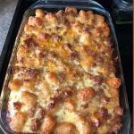 Tater Tot Casserole recipe Easy dinner recipes Comfort food recipes Family dinner ideas Casserole dishes Ground beef recipes One-pan meals Cheesy potato recipes Kid-friendly meals Budget-friendly recipes