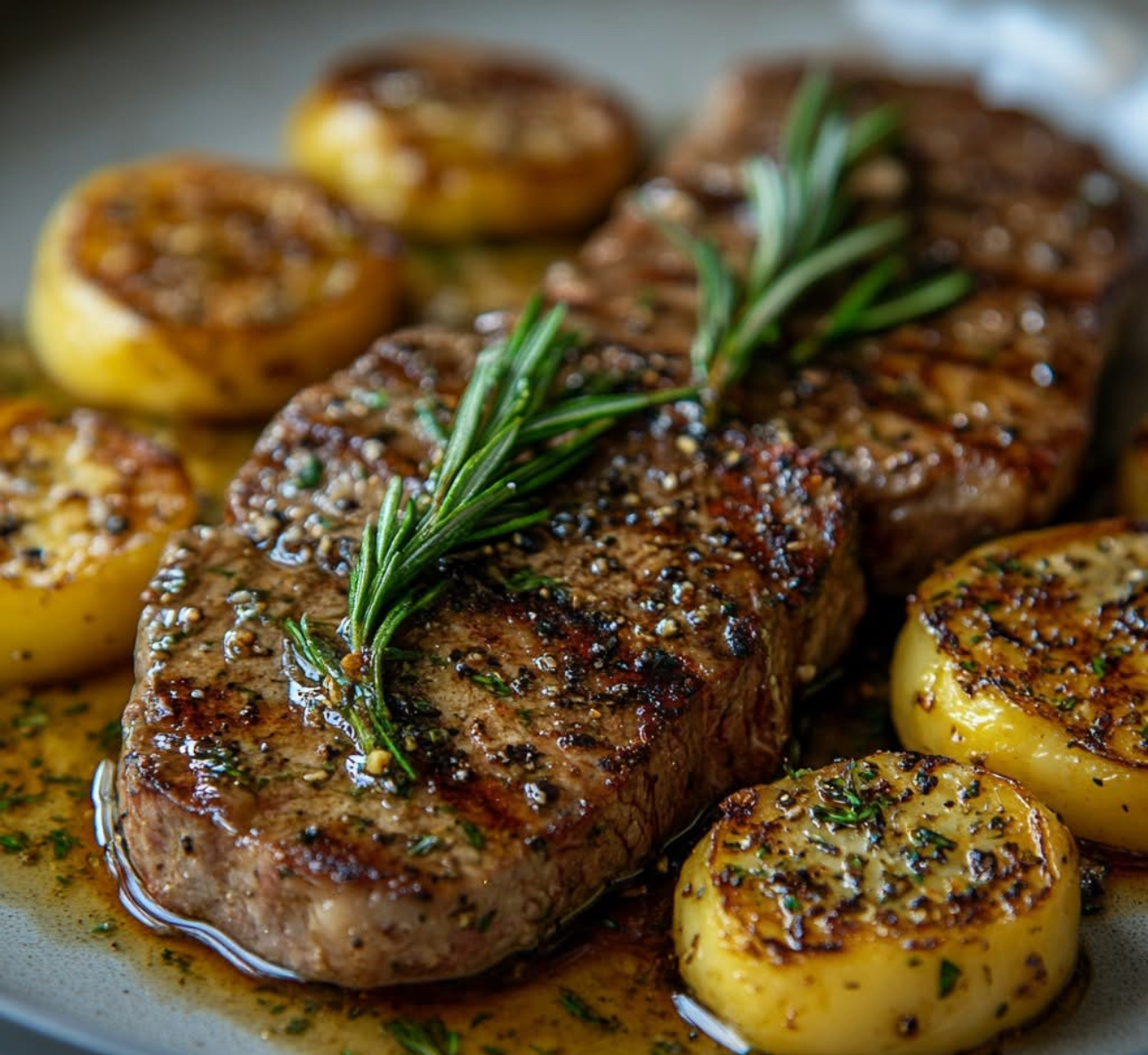 Image showcasing Pan-Seared Steak in Butter Sauce – Familyfreshrecipes